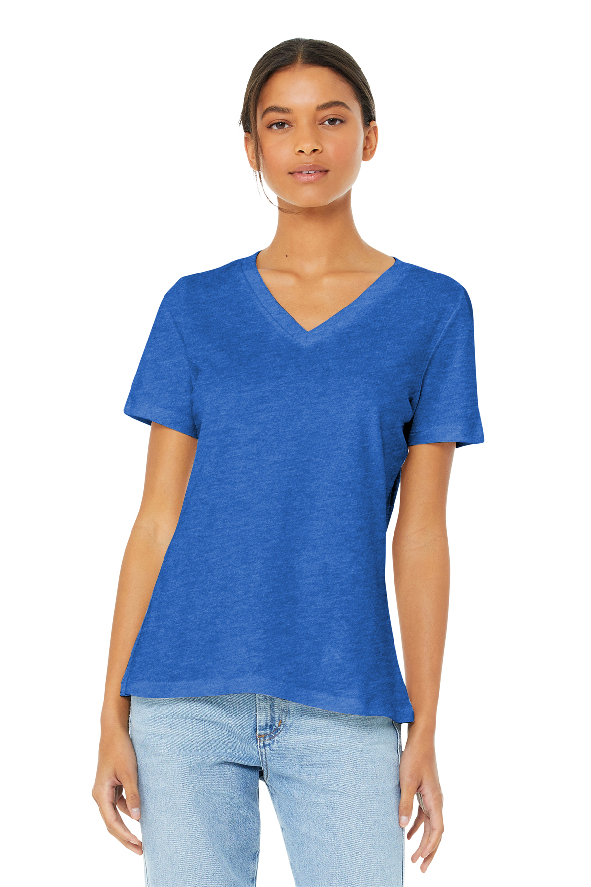 Relaxed Jersey Short Sleeve V-Neck Tee 