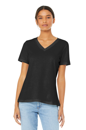 BELLA+CANVAS Women’s Relaxed Jersey Short Sleeve V-Neck Tee | Product ...