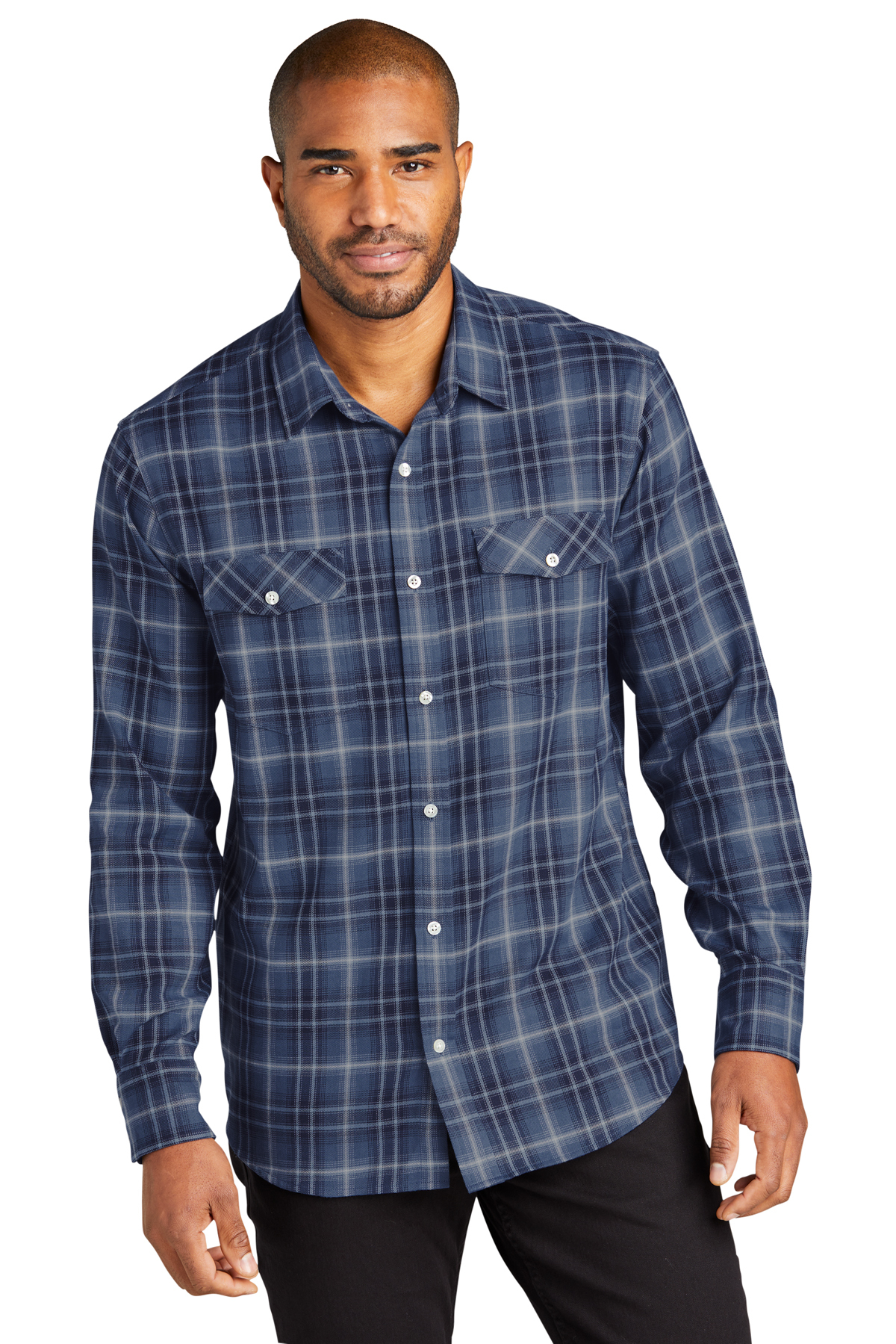 Port Authority Long Sleeve Ombre Plaid Shirt | Product | Company Casuals