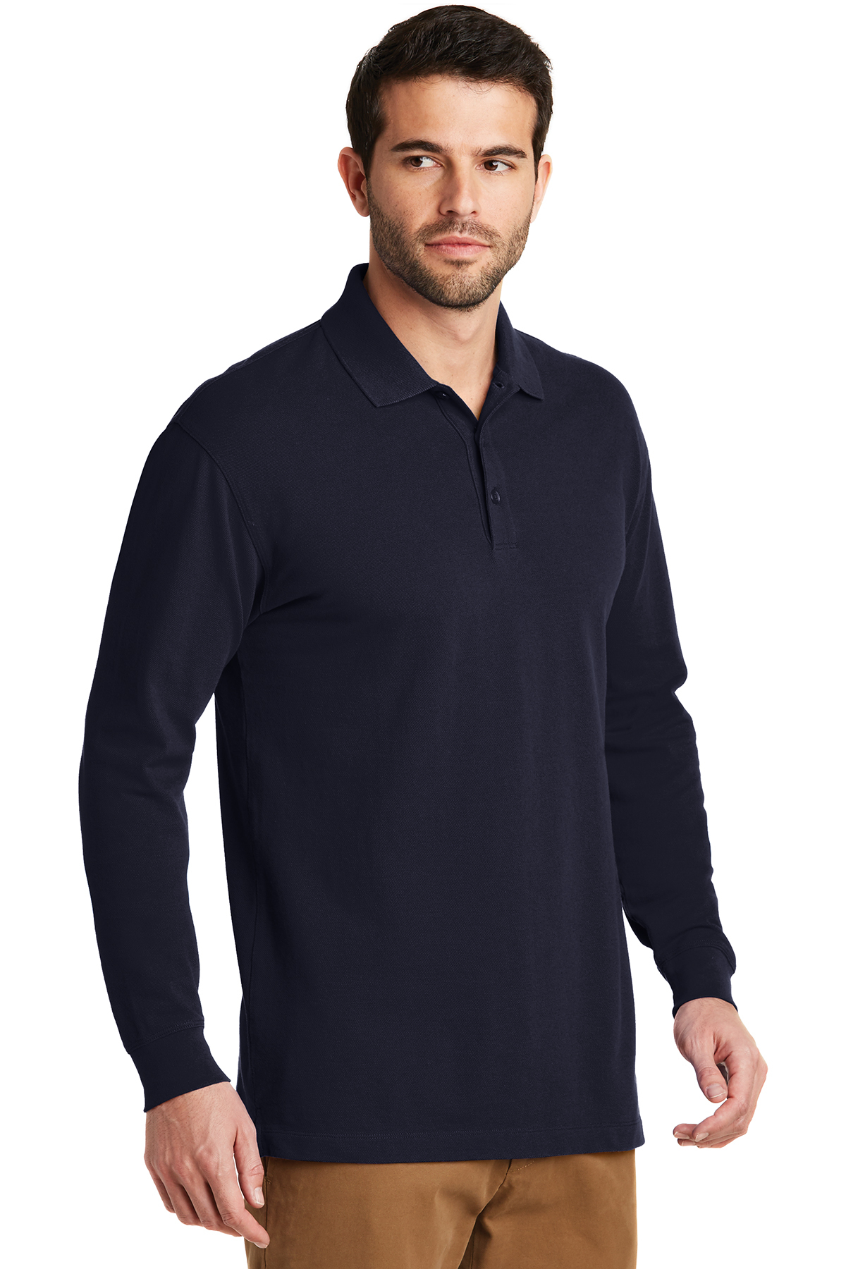 Port Authority EZCotton® Long Sleeve Polo | Product | Company Casuals