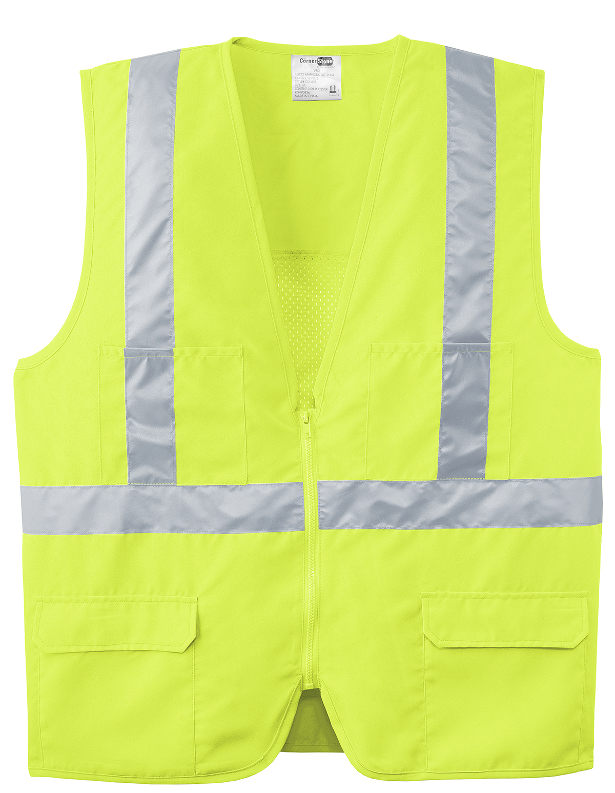 CornerStone - ANSI 107 Class 2 Mesh Back Safety Vest | Product 
