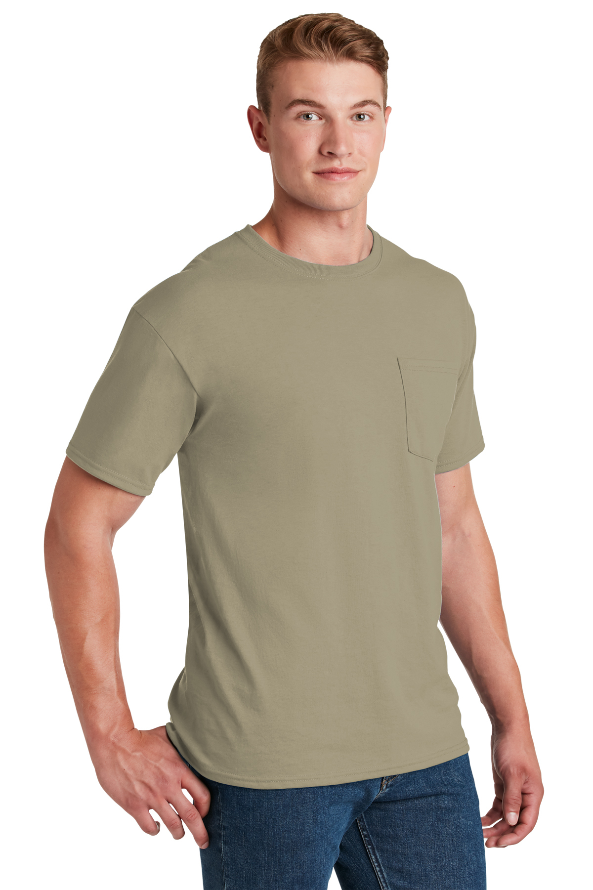 Jerzees - Dri-Power 50/50 Cotton/Poly Pocket T-Shirt | Product ...