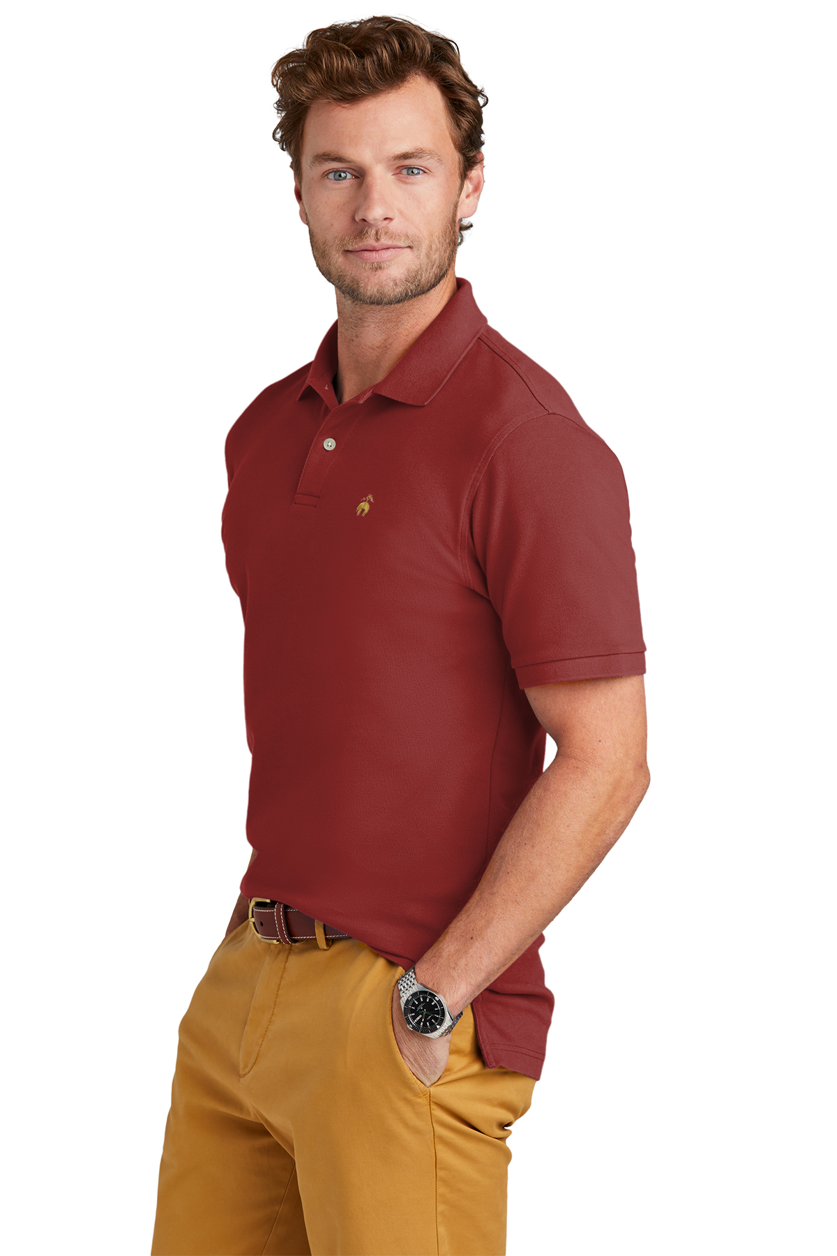 Brooks Brothers Pima Cotton Pique Polo Product SanMar