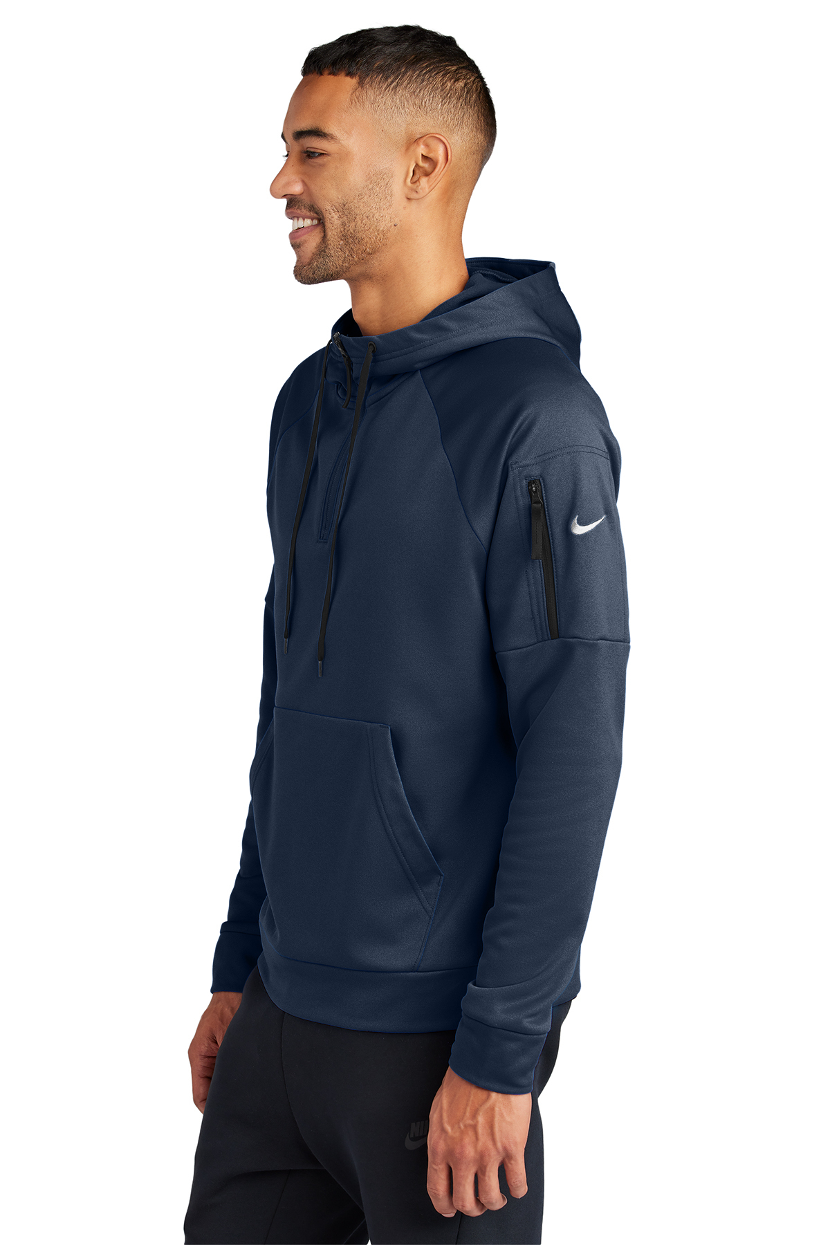 Nike Therma-FIT Pocket 1/4-Zip Fleece Hoodie | Product | SanMar