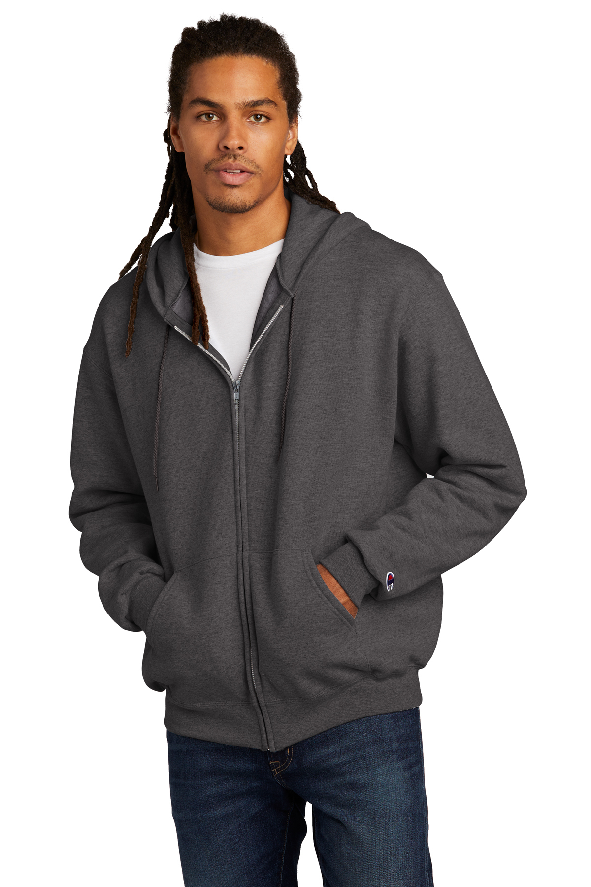 Champion Powerblend Full-Zip Hoodie | Product | Company Casuals