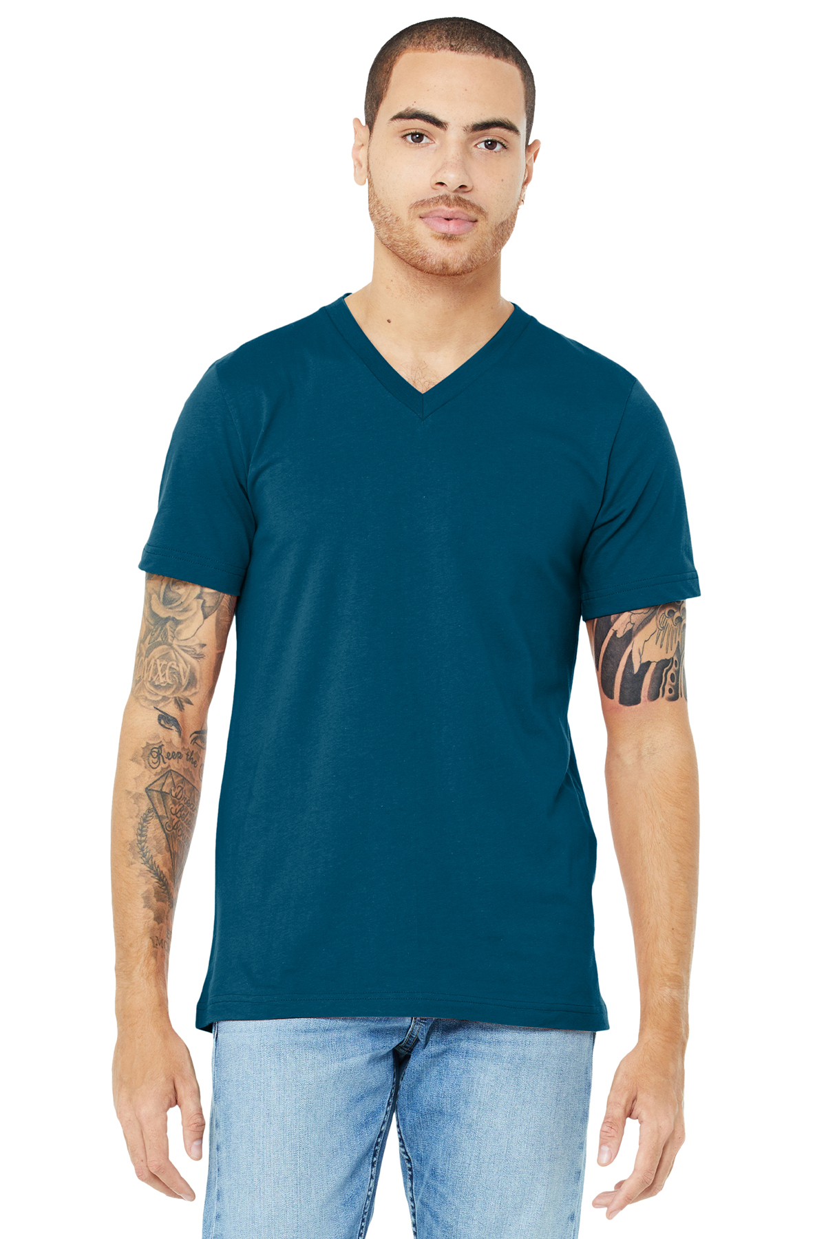 Details about   BC3005 BELLA+CANVAS Unisex Jersey Short Sleeve V-Neck Tee