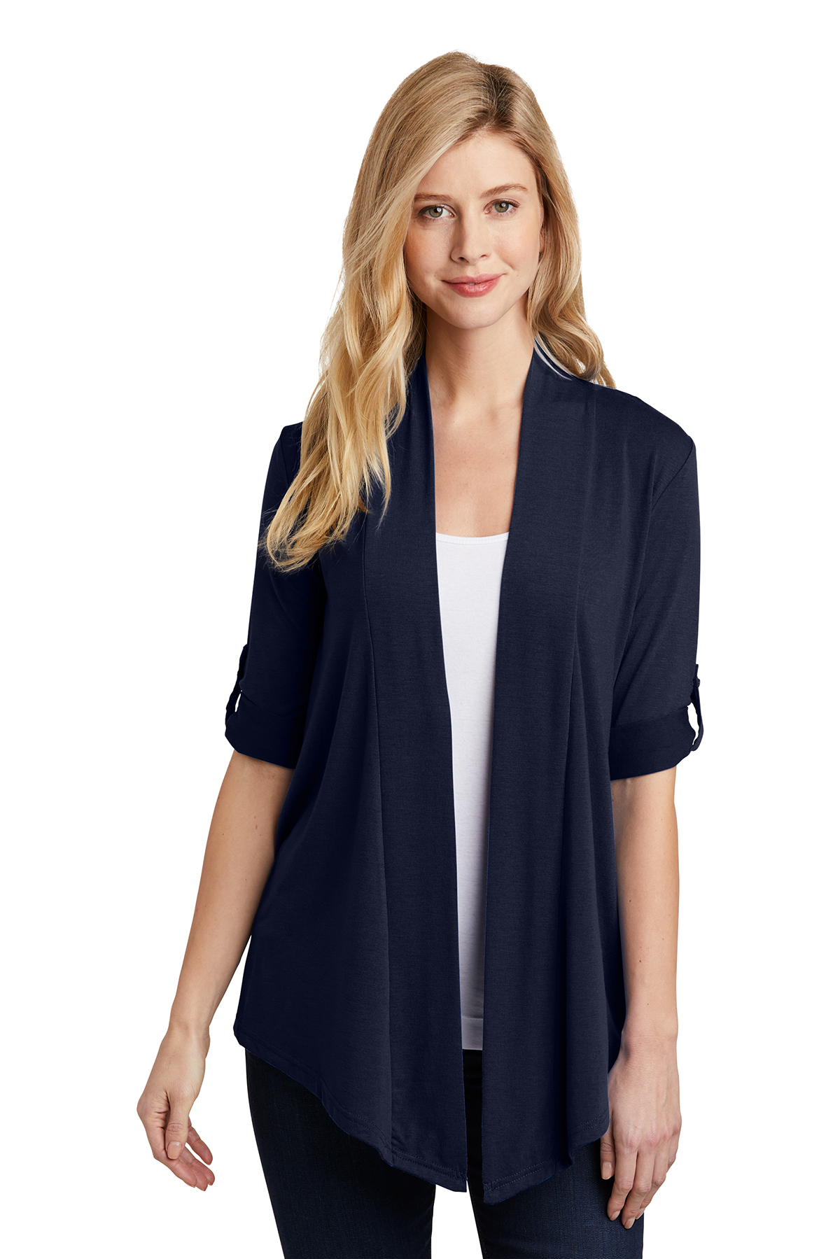Blue shrug womens top
