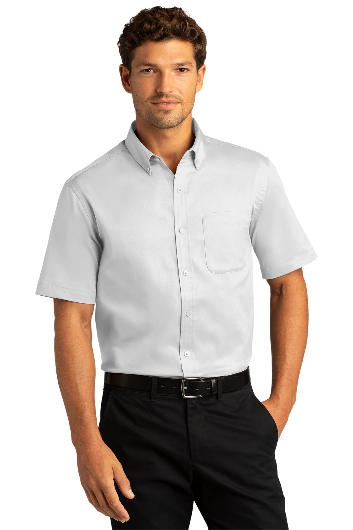 Port Authority Short Sleeve SuperPro ReactTwill Shirt | Product | SanMar