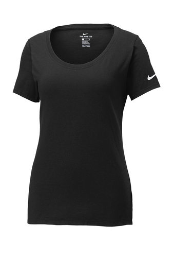Nike Ladies Core Cotton Scoop Neck Tee.-Promotional