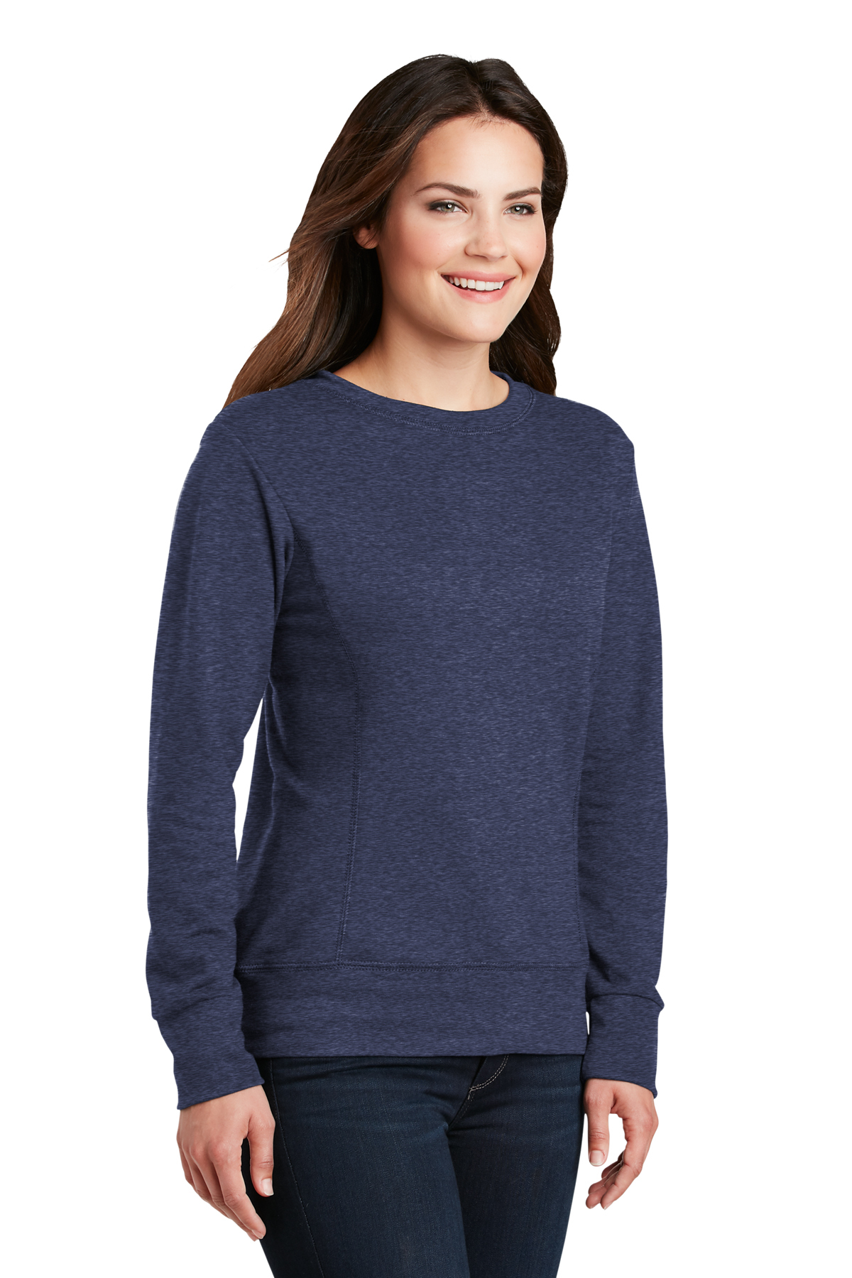 Anvil Ladies French Terry Crewneck Sweatshirt | Product | SanMar