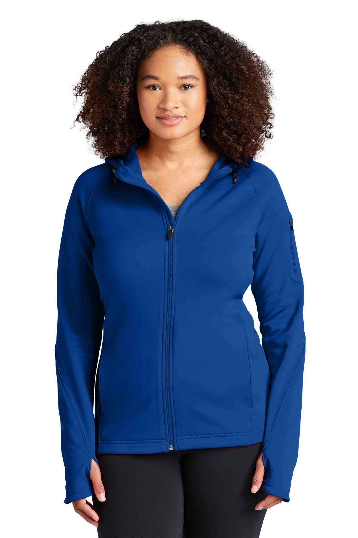 Sport-Tek Ladies Tech Fleece Full-Zip Hooded Jacket, Product