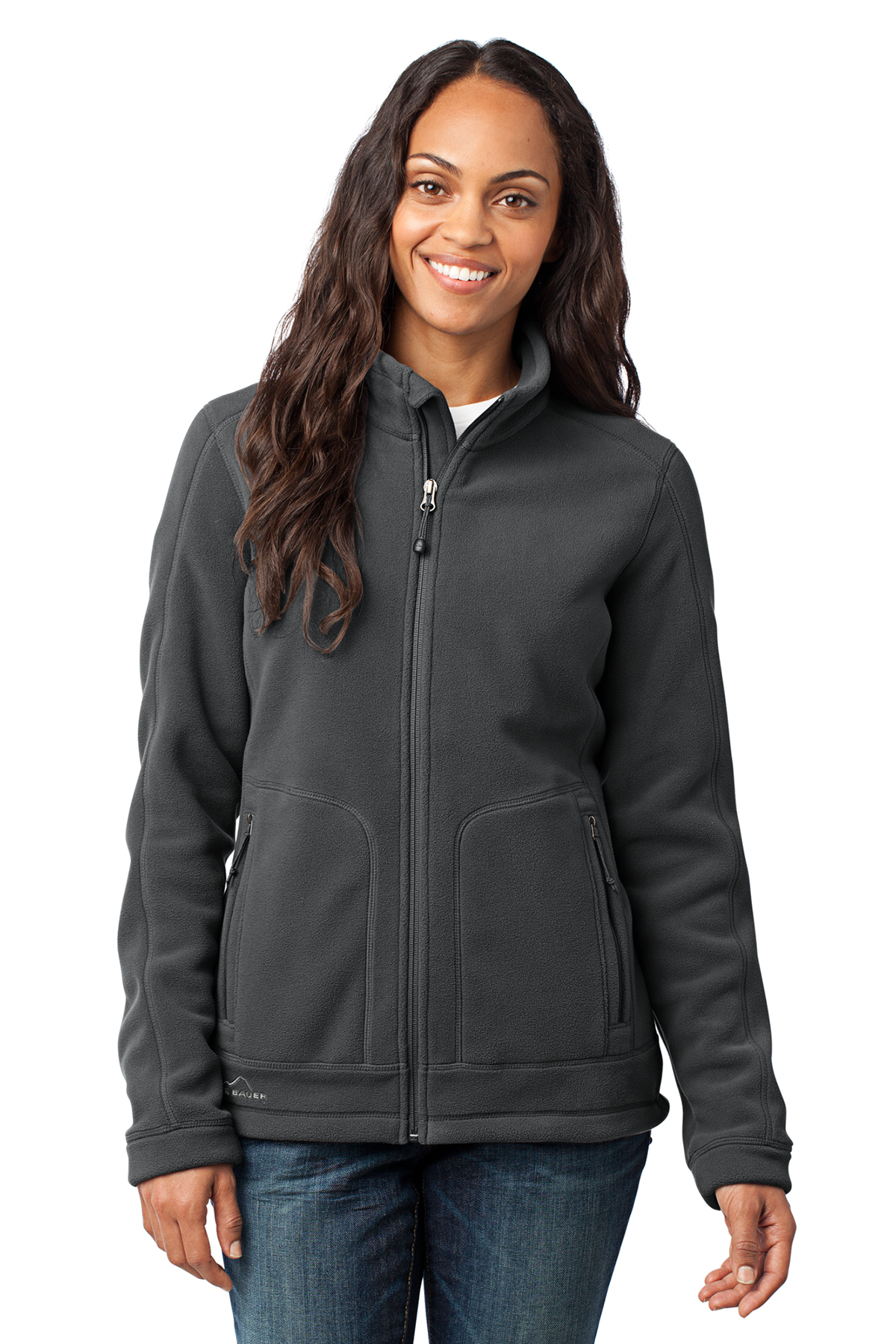 Eddie Bauer® - Ladies Wind-Resistant Full-Zip Fleece Jacket | Polyester ...