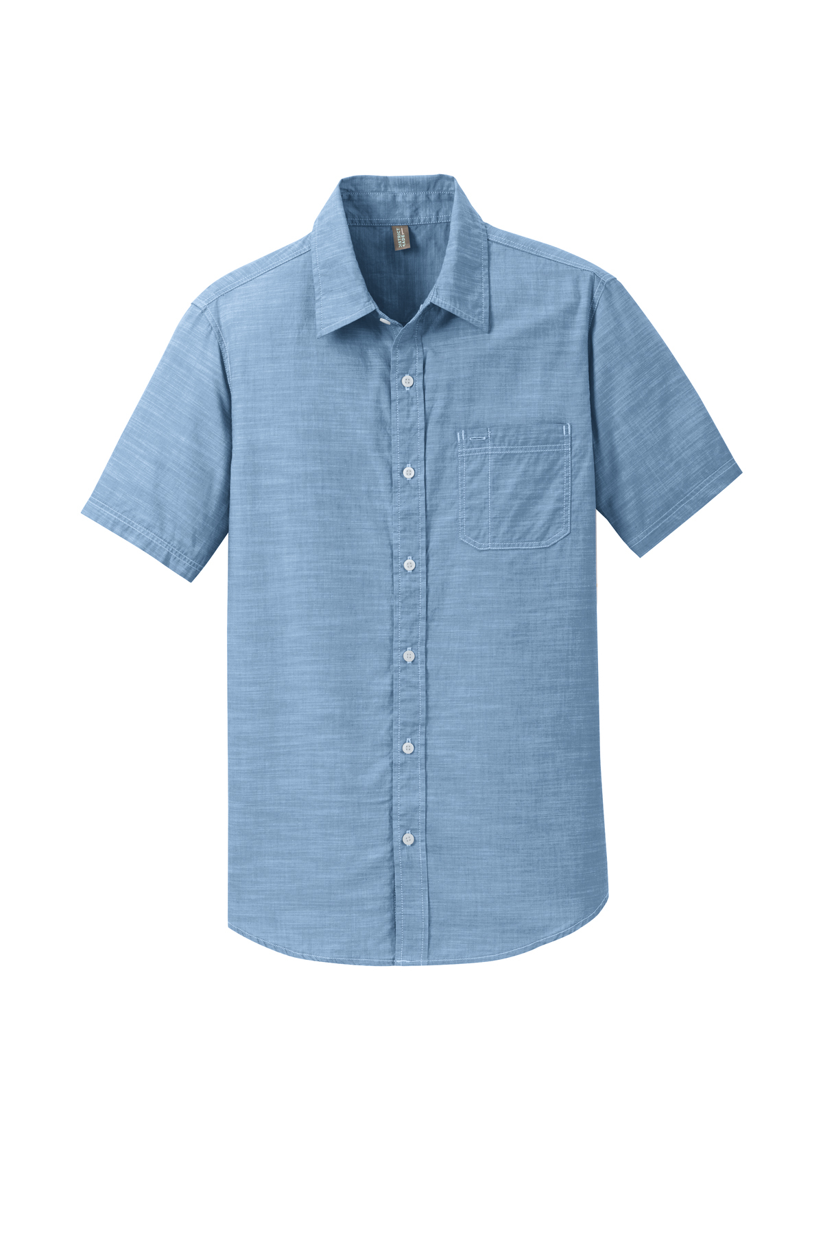 District Made Mens Short Sleeve Washed Woven Shirt | Product | SanMar