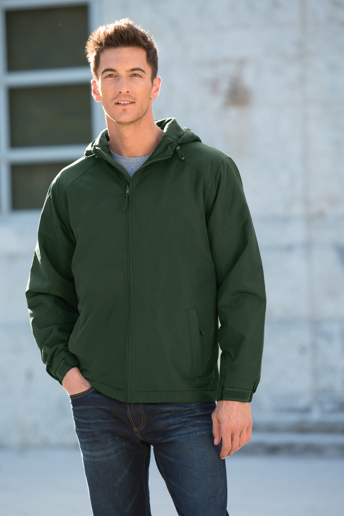 Port Authority Hooded Charger Jacket 
