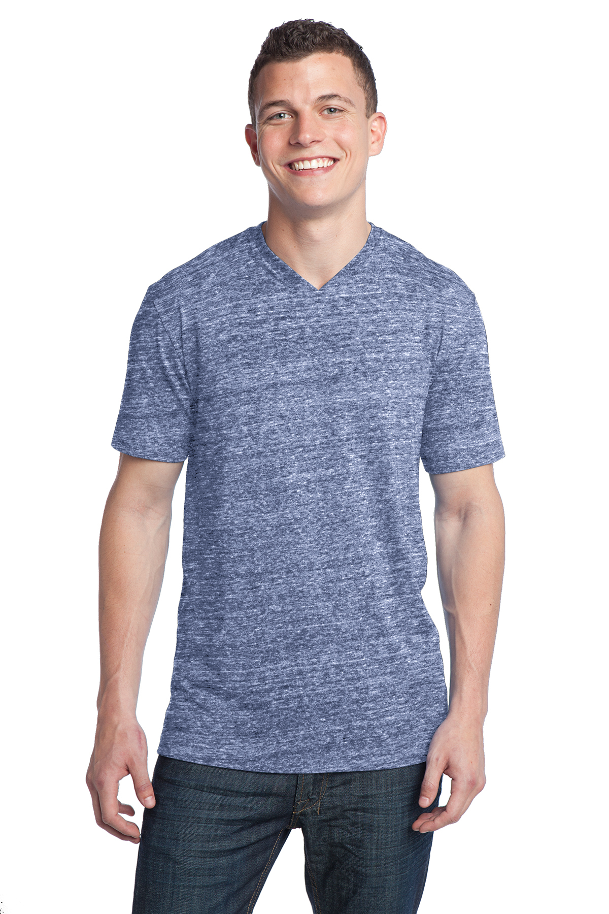 District - Young Mens Tri-Blend V-Neck Tee | Product | SanMar