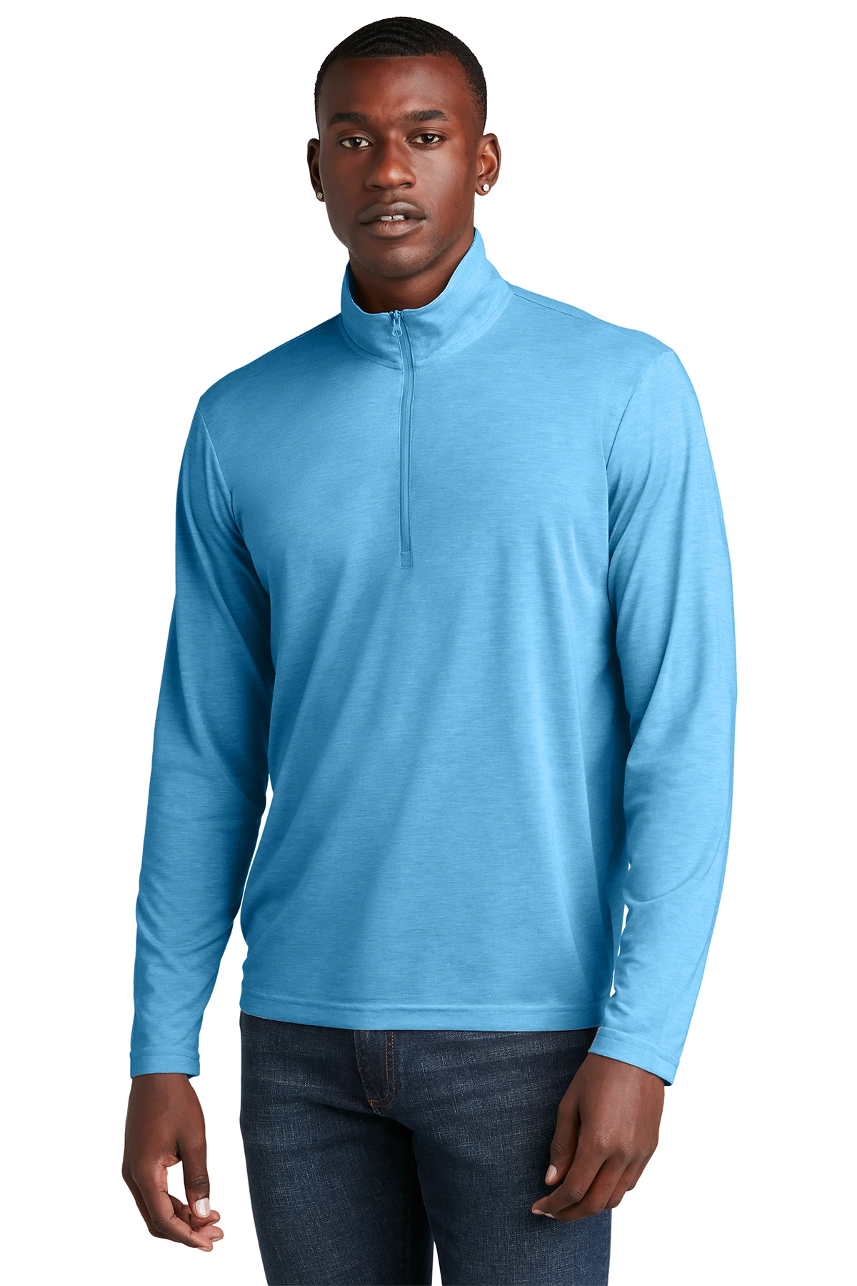 Sport-Tek PosiCharge Tri-Blend Wicking 1/4-Zip Pullover | Product ...