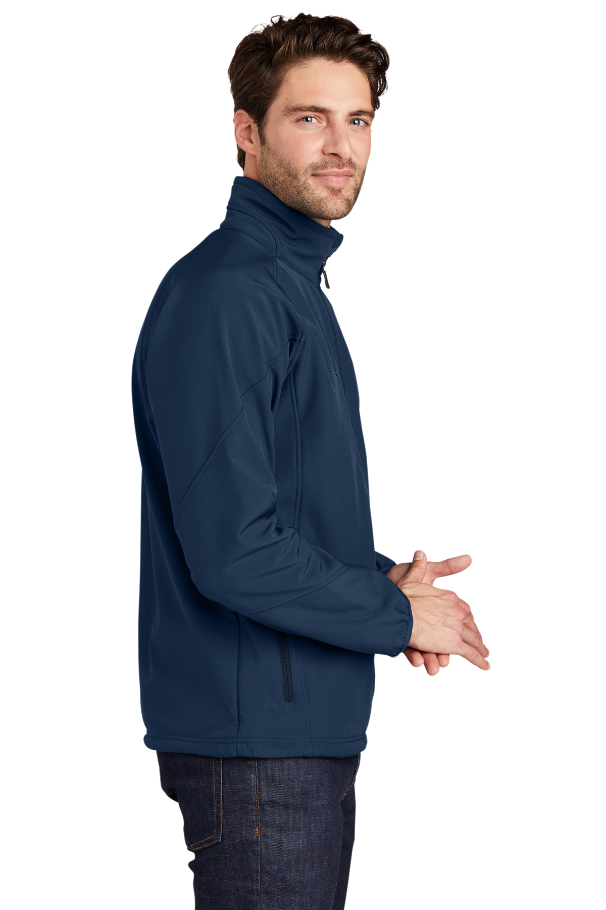 Port authority textured deals soft shell jacket