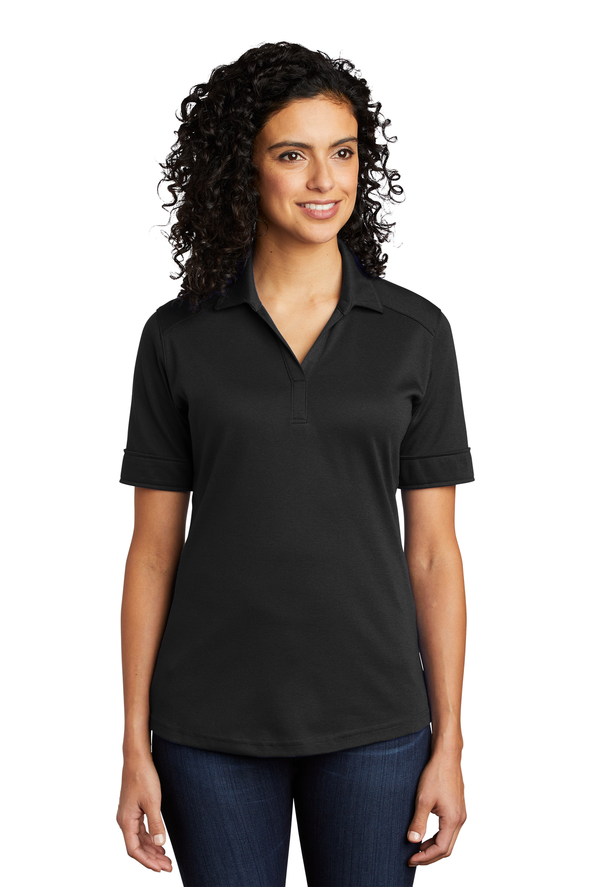 Port Authority Ladies Silk Touch Interlock Performance Polo | Product ...
