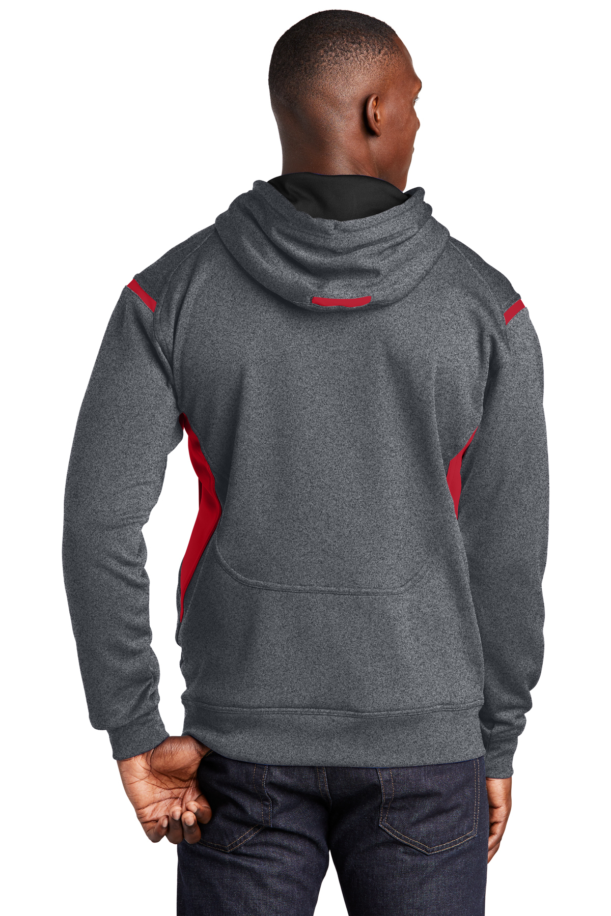 F246 - Sport-Tek Tech Fleece Colorblock Hooded Sweatshirt