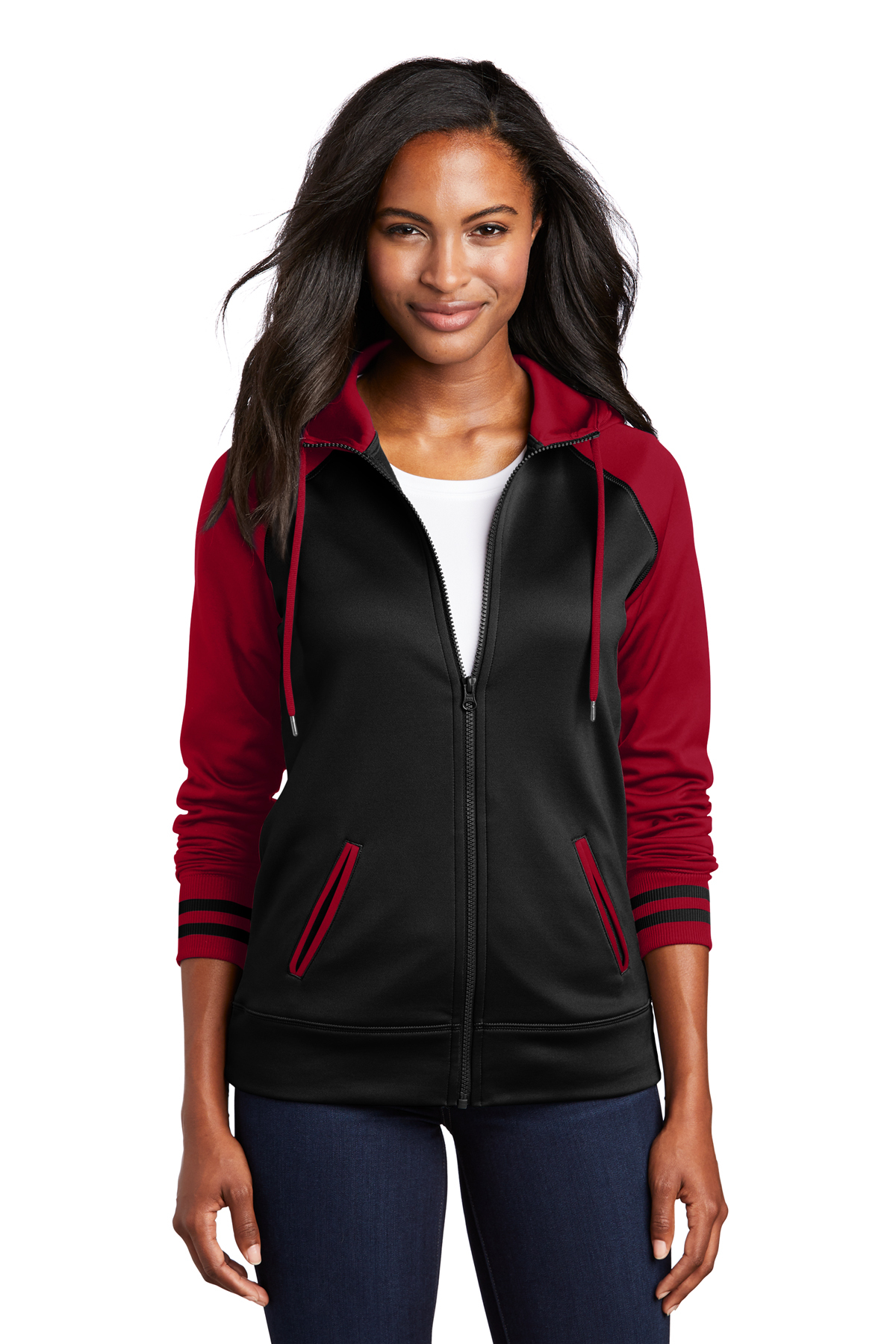 Sport-Tek?LST236 Ladies Sport Wick?Varsity Fleece Full Zip Hooded Jacket :  : Clothing, Shoes & Accessories