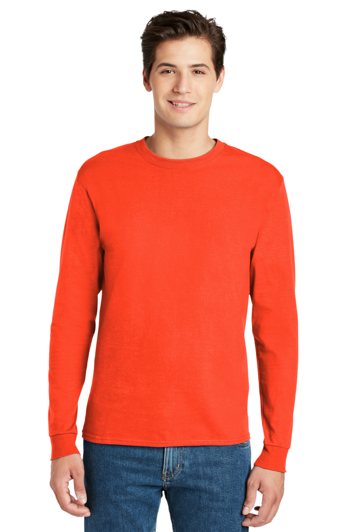 Hanes - Authentic 100% Cotton Long Sleeve T-Shirt | Product | SanMar