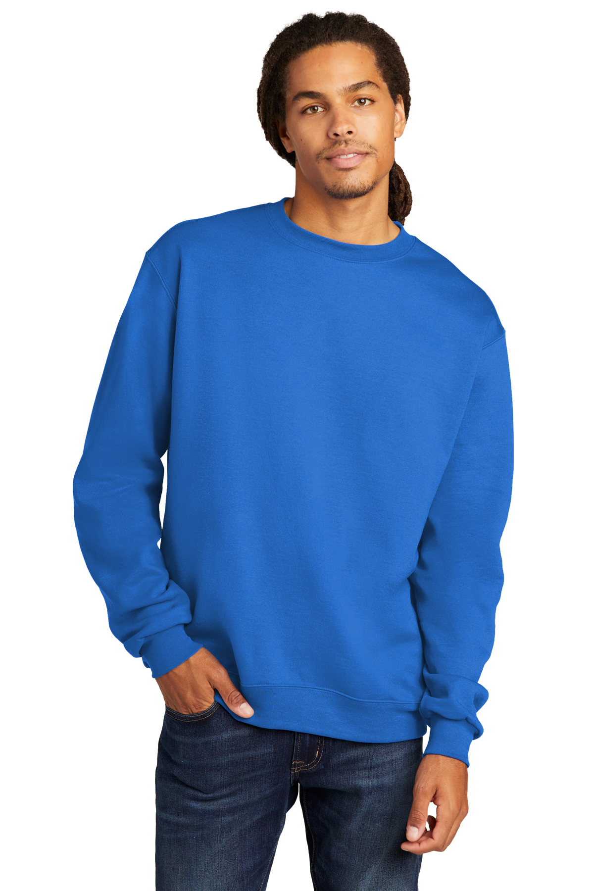 Champion Powerblend Crewneck Sweatshirt Product SanMar