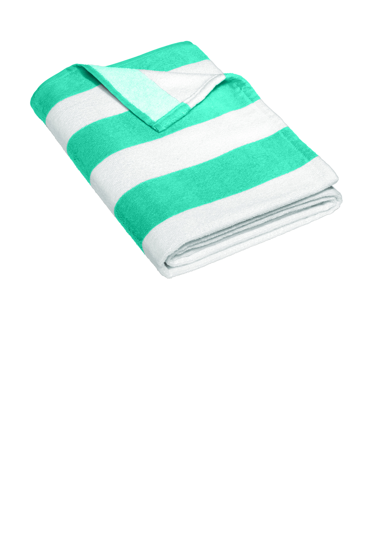 Member's Mark Cabana Oversized Towel - Coral Teal Stripes