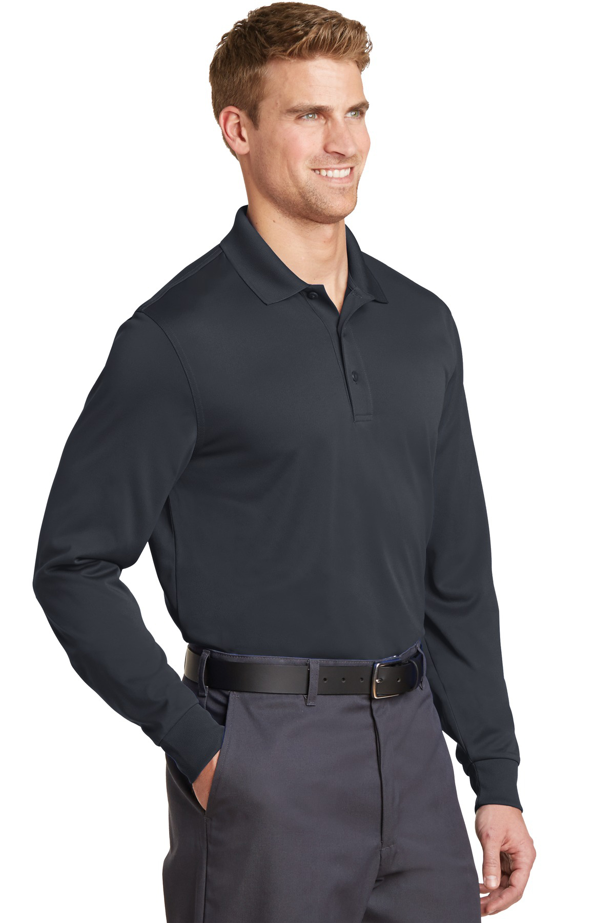 CornerStone Select Snag-Proof Long Sleeve Polo | Product | Company Casuals