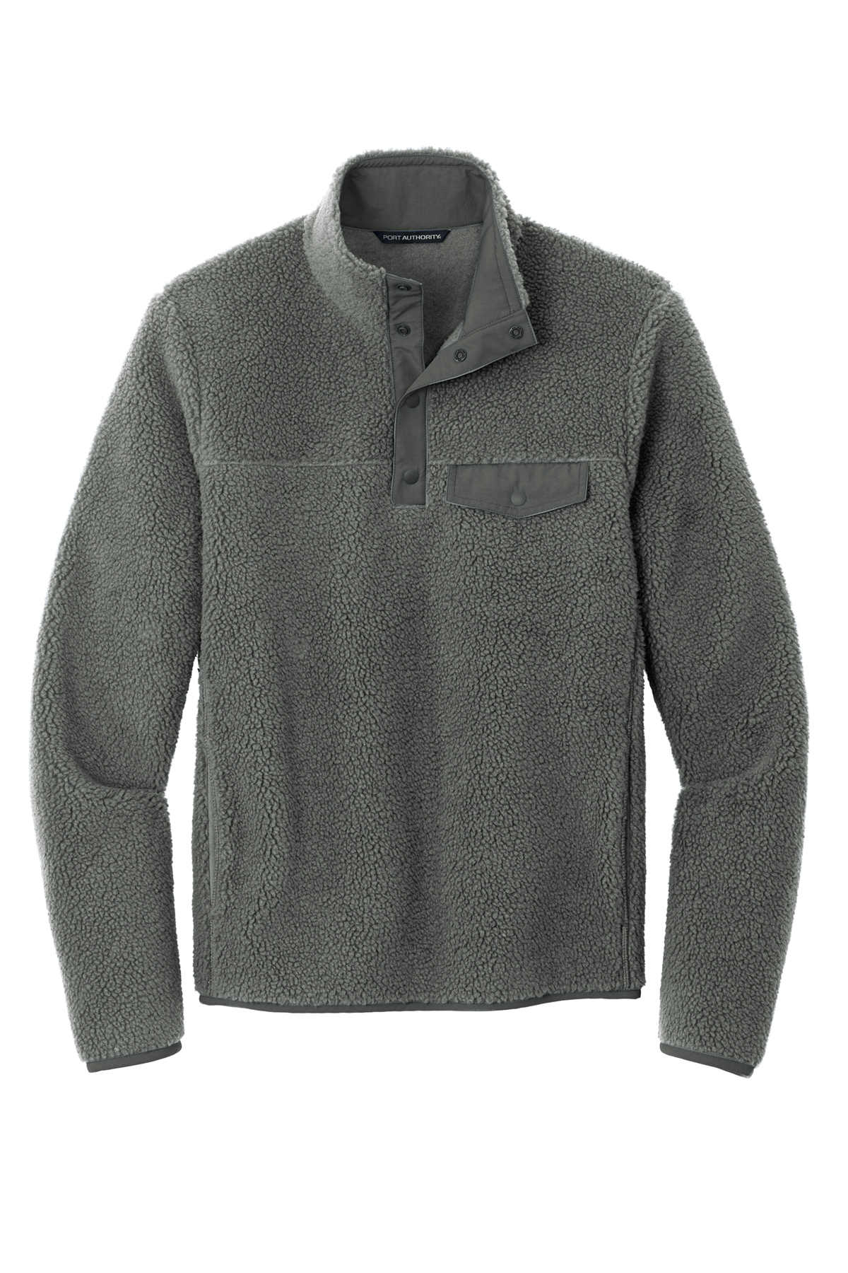 Port Authority Camp Fleece Snap Pullover | Product | Port Authority