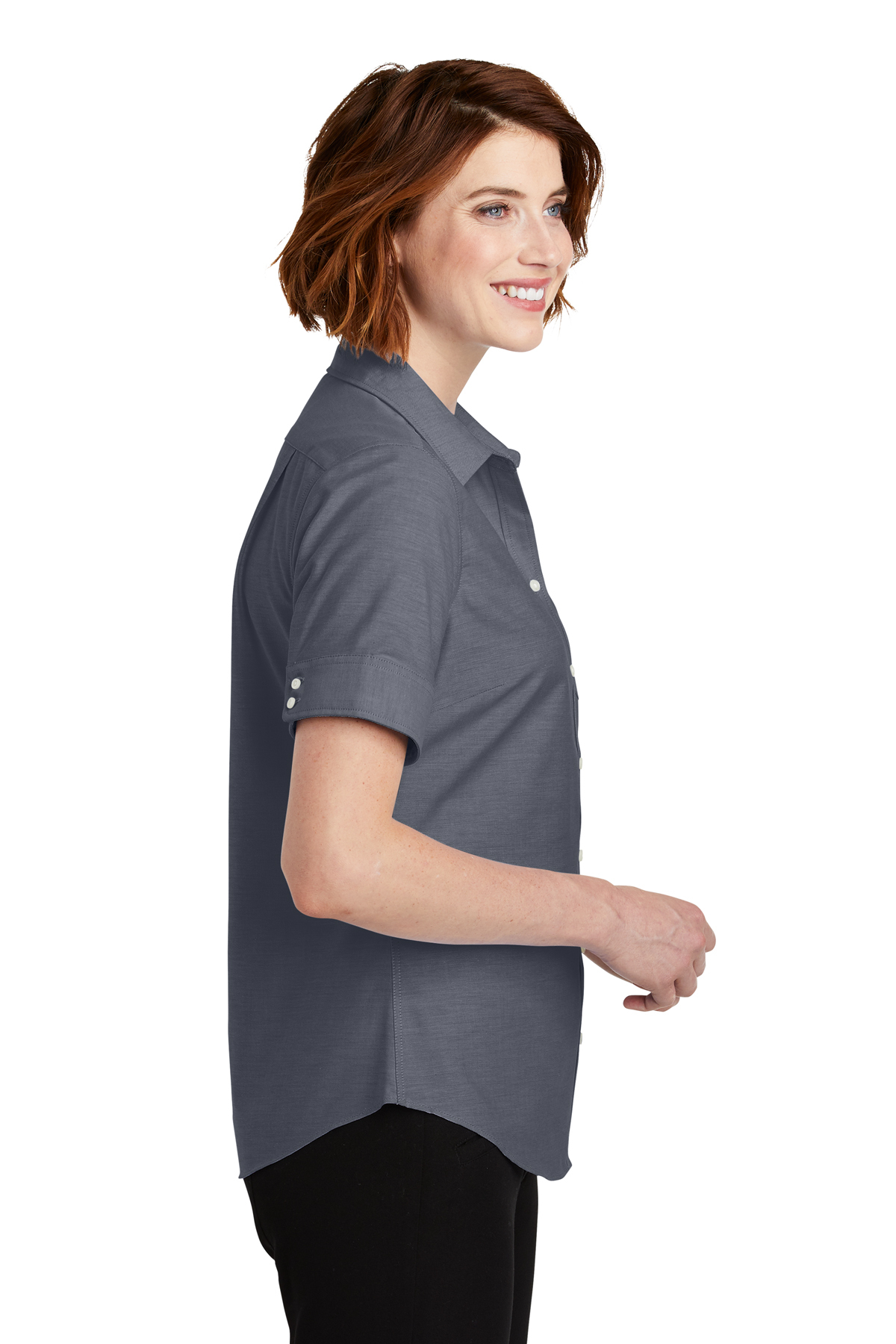 Port Authority ® Ladies Short Sleeve SuperPro ™ Oxford Shirt | Product ...