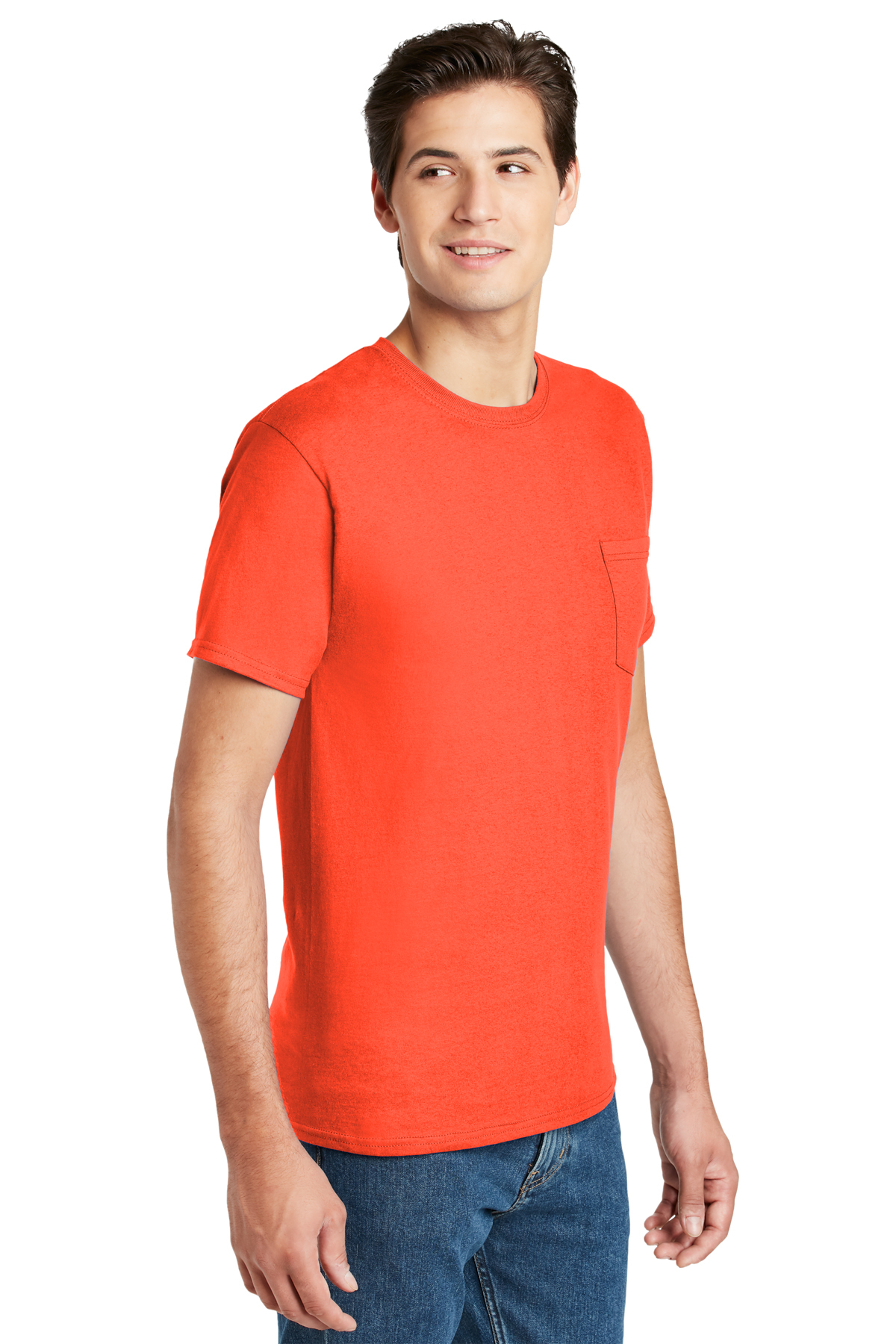 Hanes - Authentic 100% Cotton T-Shirt with Pocket | Product | SanMar