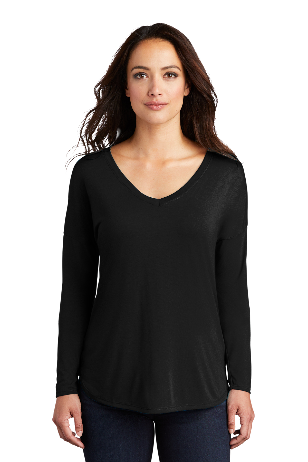 District Women’s Drapey Long Sleeve Tee | Product | District