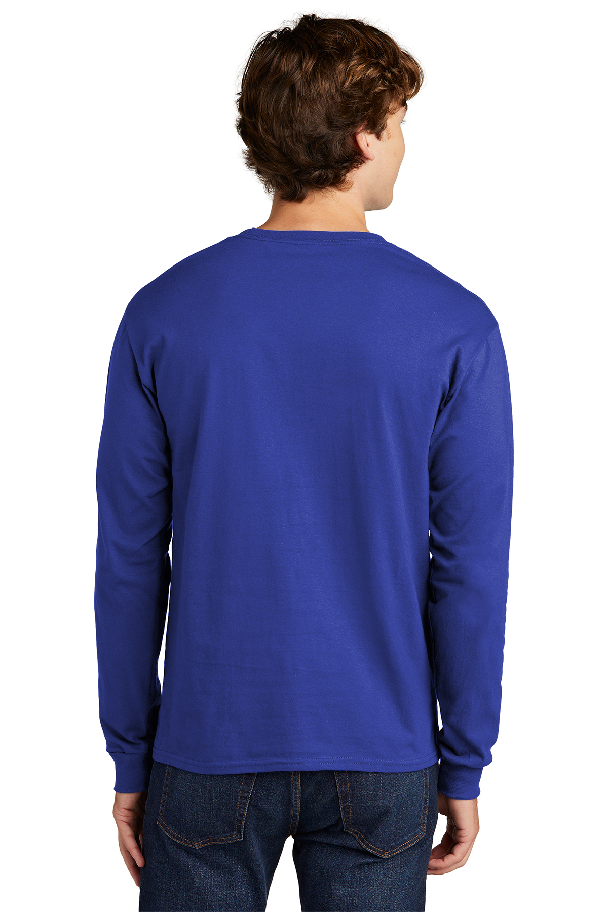 Hanes Essential-T 100% Cotton Long Sleeve T-Shirt | Product | SanMar