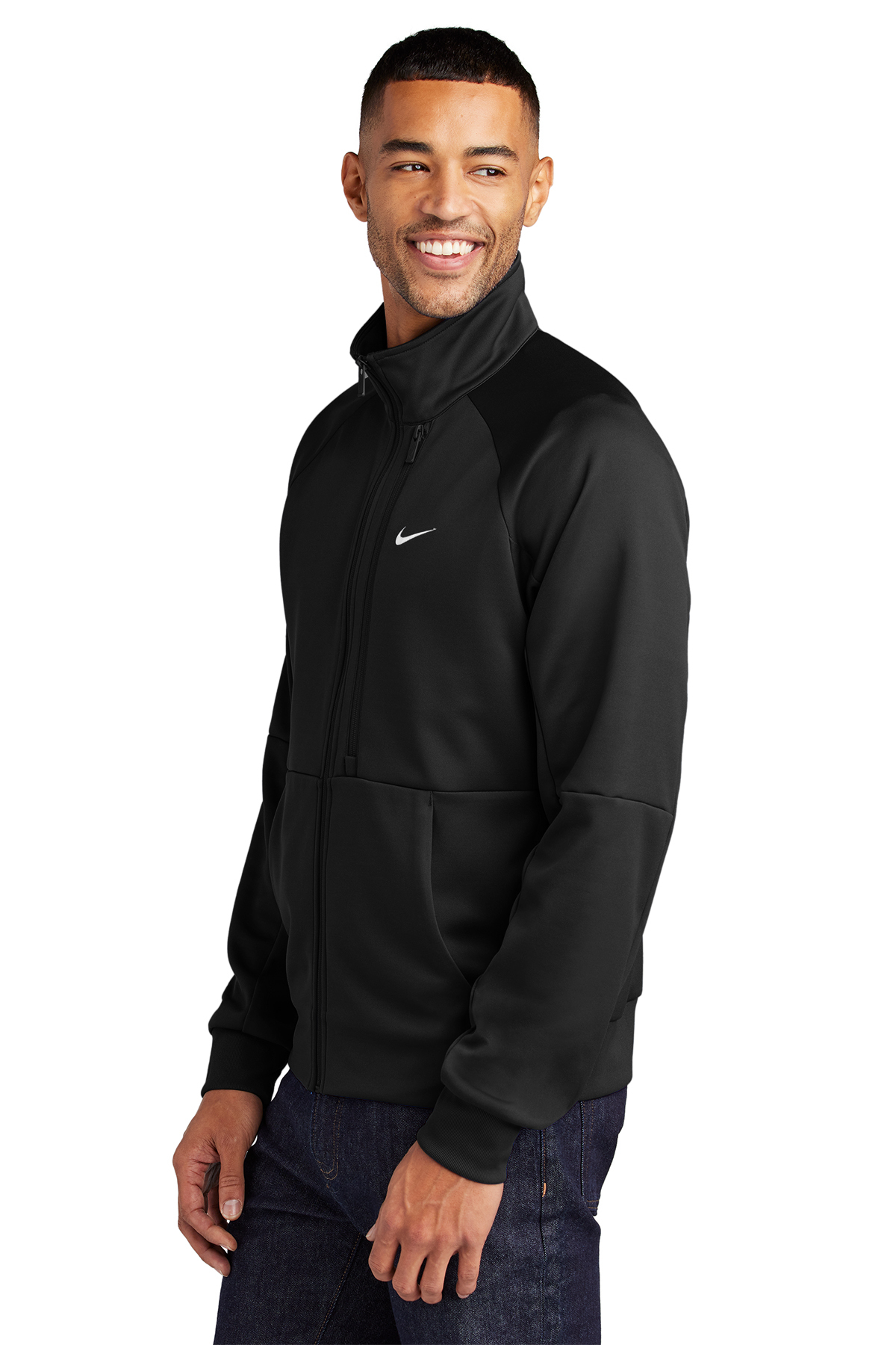 Nike Full-Zip Chest Swoosh Jacket | Product | SanMar