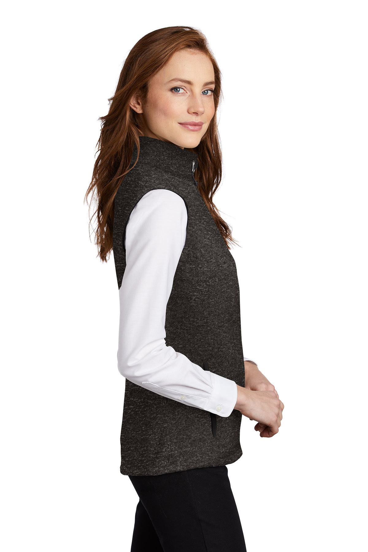 Port Authority Ladies Sweater Fleece Vest | Product | Port Authority