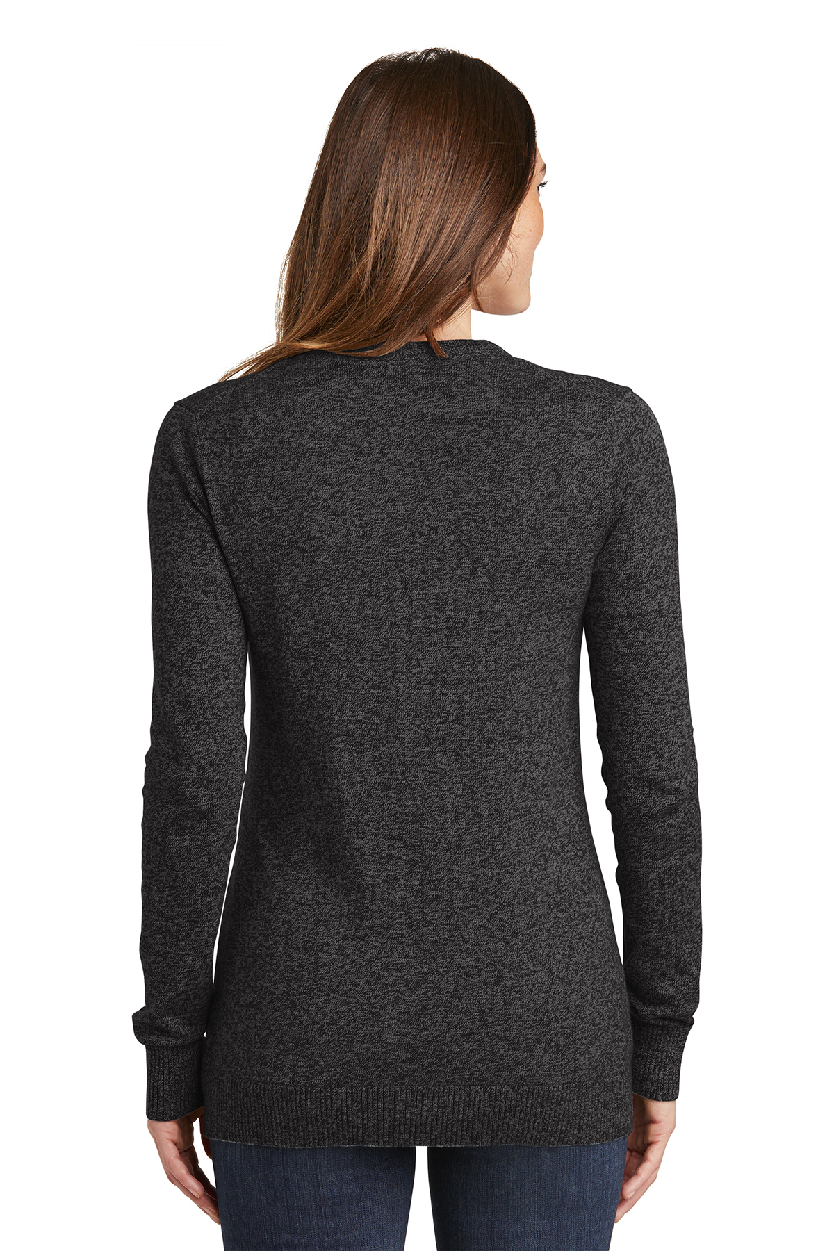 Port Authority Ladies Marled Cardigan Sweater | Product | Company Casuals