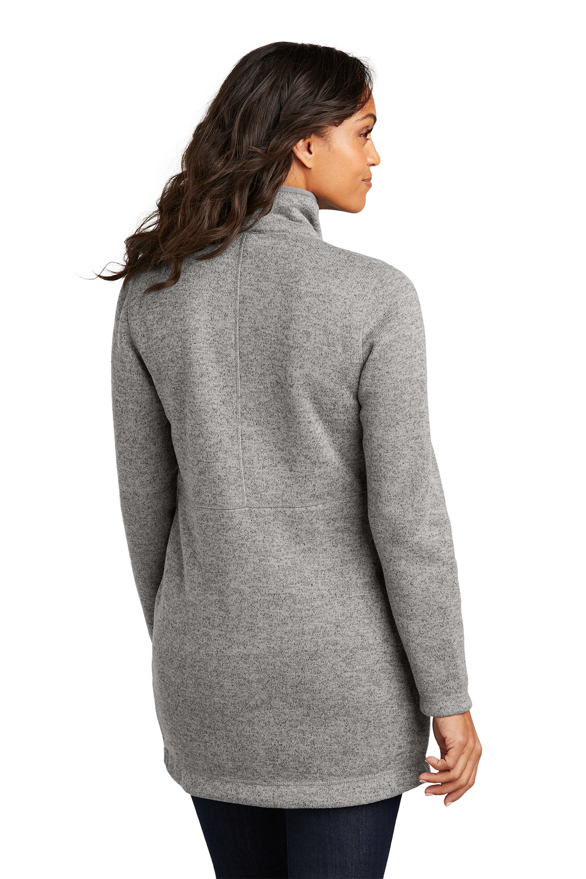 Port Authority Ladies Arc Sweater Fleece Long Jacket | Product | SanMar