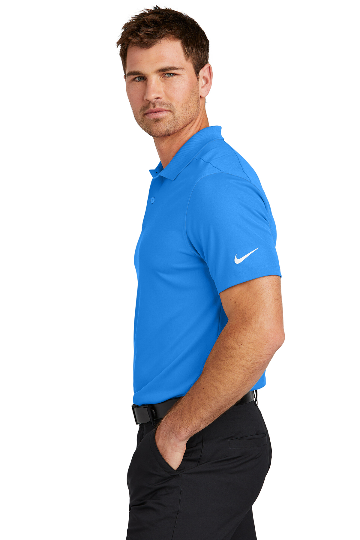 Polo cheap nike bleu