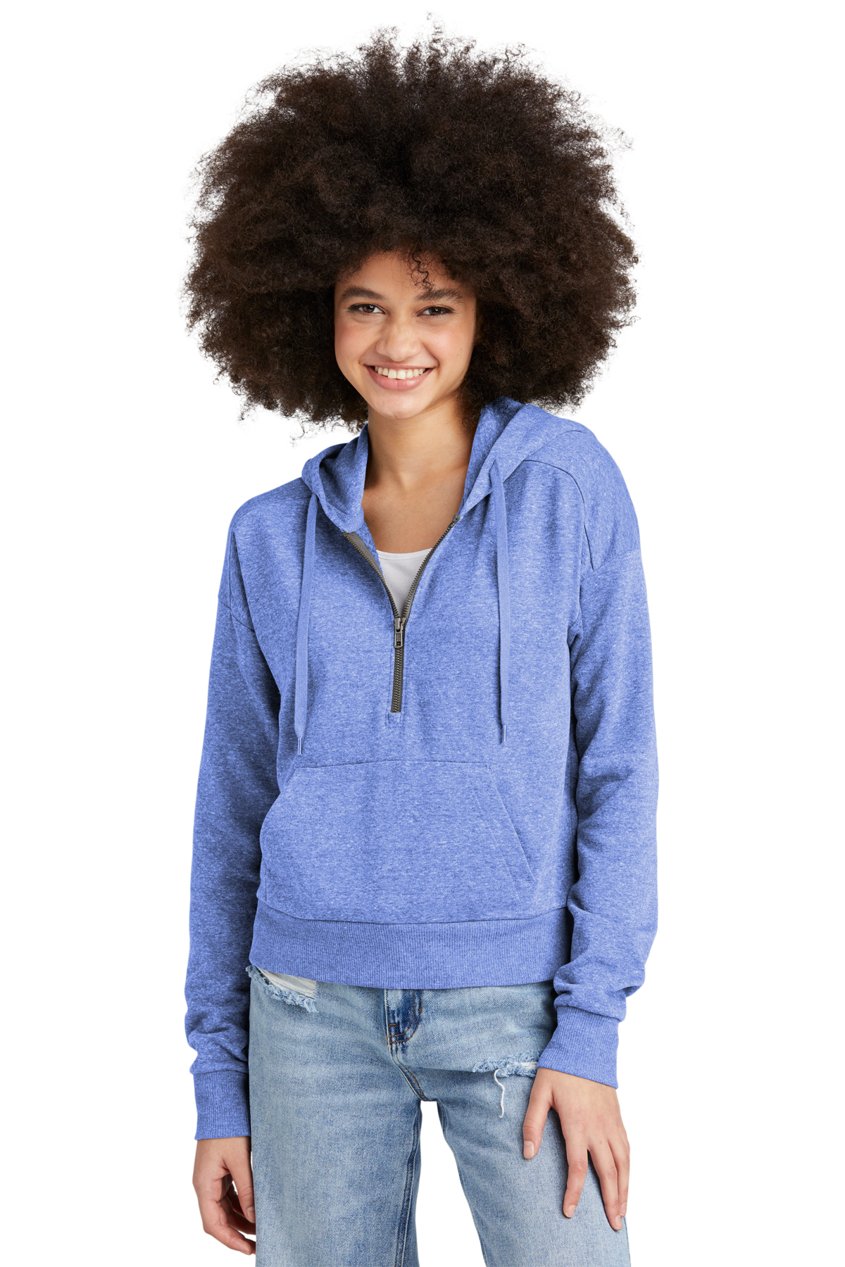 District Women’s Perfect Tri Fleece 1/2-Zip Pullover | Product | District