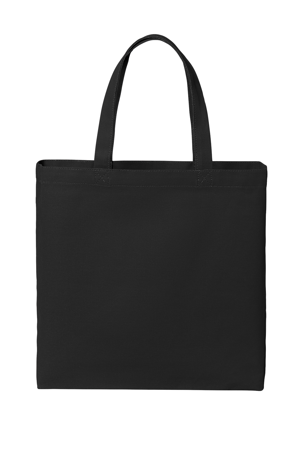Black cotton canvas tote bag 2025