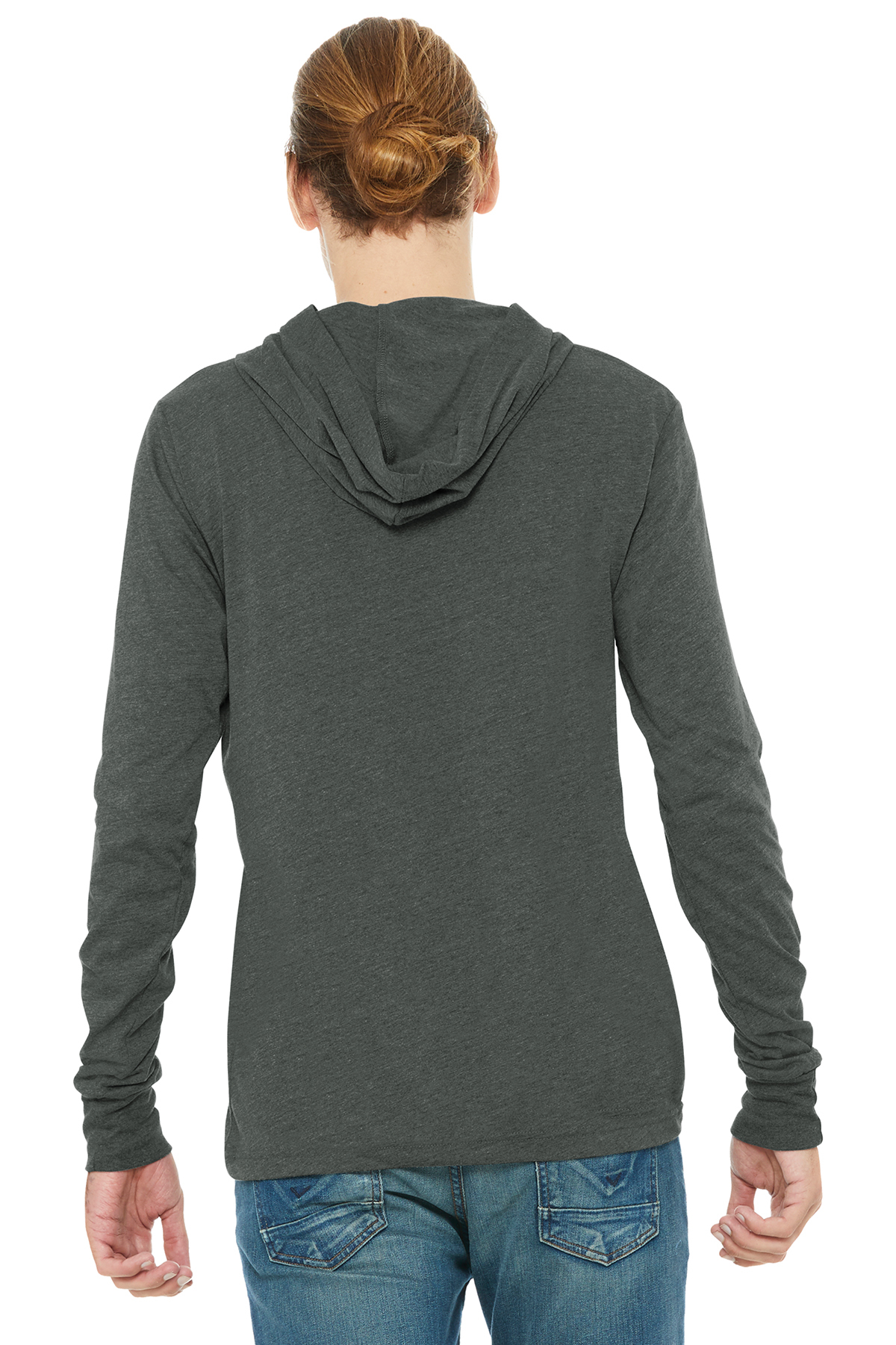 BELLA+CANVAS Unisex Jersey Long Sleeve Hoodie | Product | SanMar