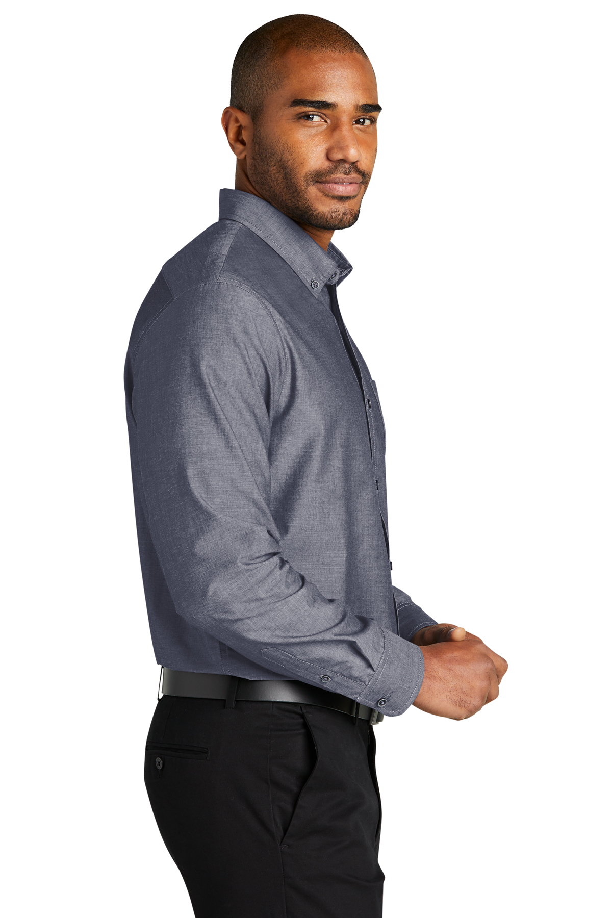 Port Authority Long Sleeve Chambray Easy Care Shirt | Product