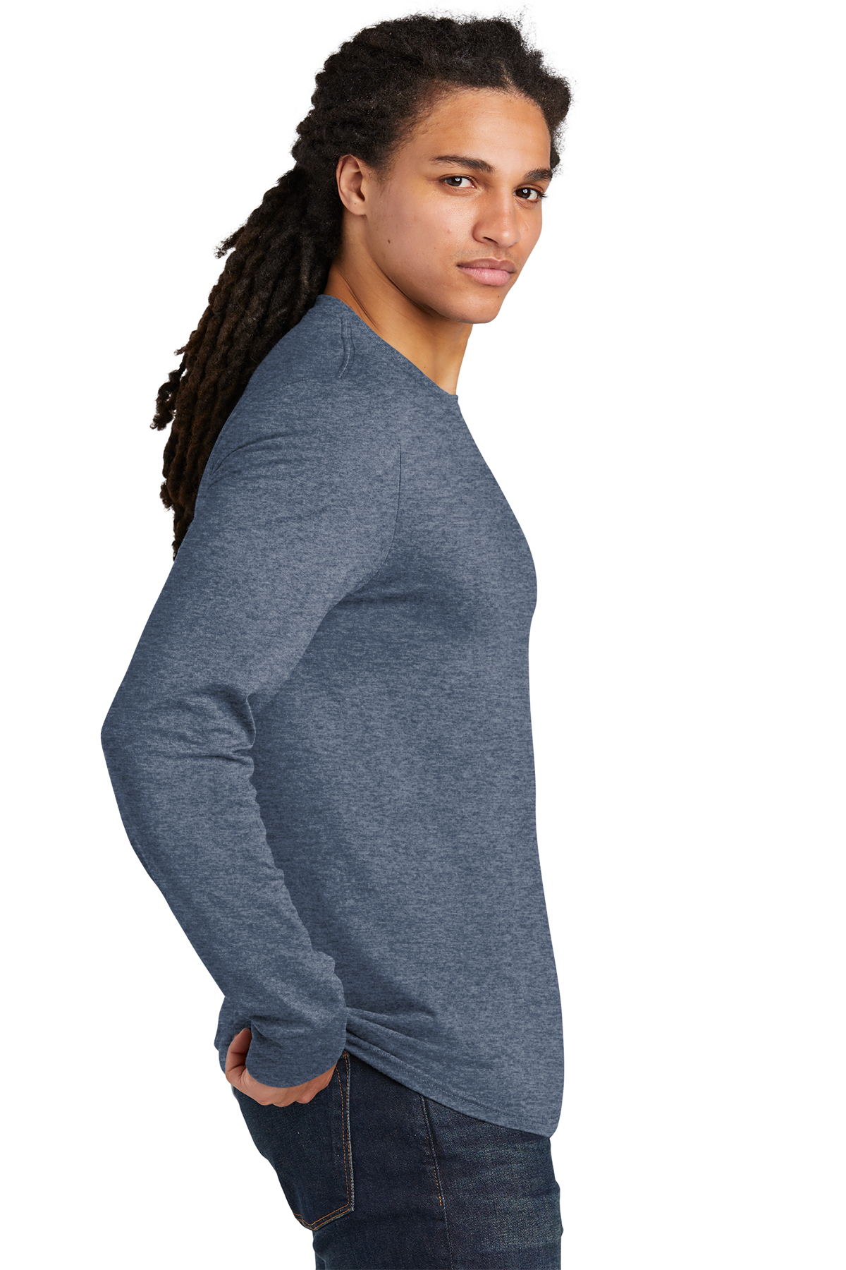 District Perfect Tri Long Sleeve Tee | Product | SanMar