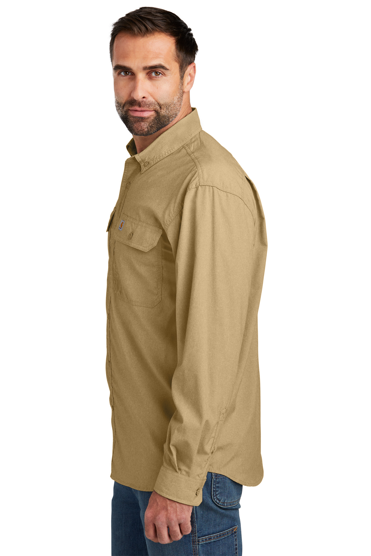 Carhartt Force Solid Long Sleeve Shirt | Product | SanMar