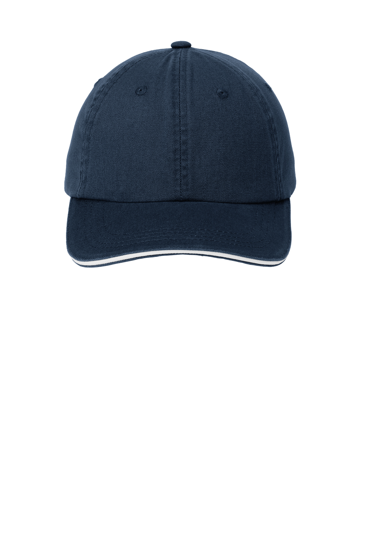 Port Authority Sandwich Bill Cap with Striped Closure | Product | SanMar