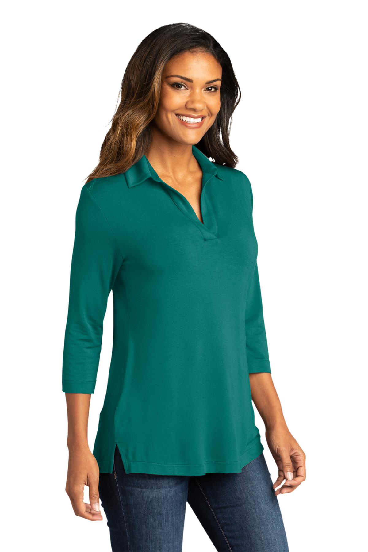 Port Authority Ladies Luxe Knit Jewel Neck Top, Product