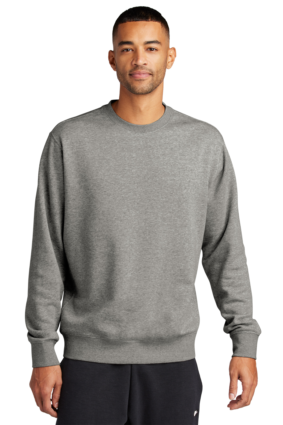 Nike Club Fleece Sleeve Swoosh Crew | Product | SanMar