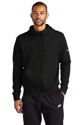 Nike Club Fleece Sleeve Swoosh Full-Zip Hoodie | Product | SanMar