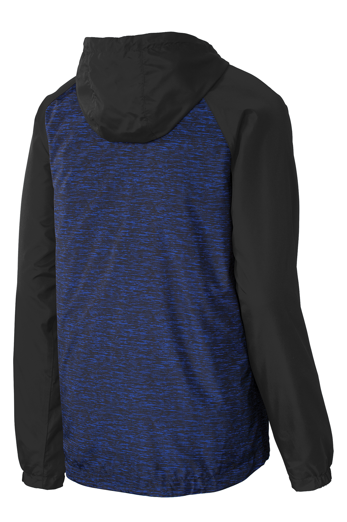 Sport-Tek Heather Colorblock Raglan Hooded Wind Jacket | Product ...