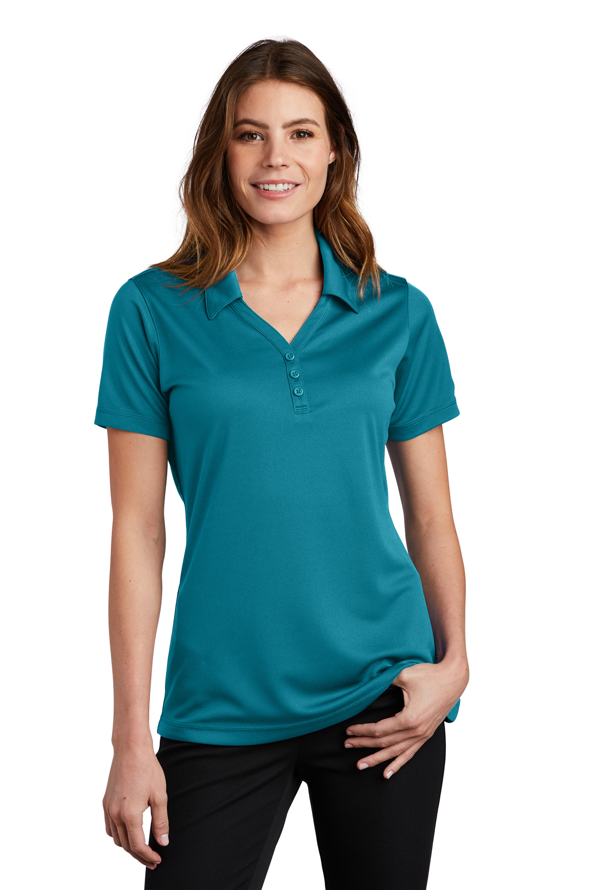 Ladies Sport-Tek Micro-Mesh Colorblock Polo LST685